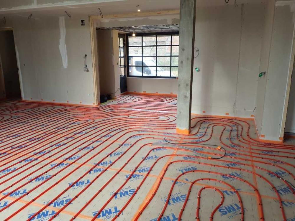 Vue du fonctionnement d’un plancher chauffant